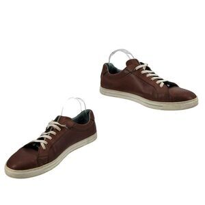 Ted Baker London Men's Shoes Leather Sneakers Thawne Brown 12 Low-Top Trainers